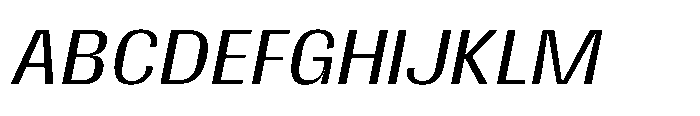 Gargenic Light Oblique Font UPPERCASE