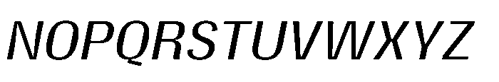 Gargenic Light Oblique Font UPPERCASE