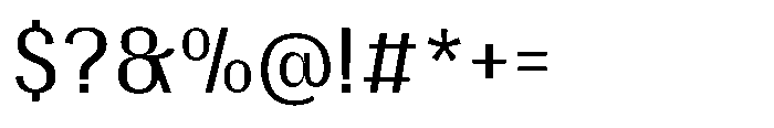 Gargenic Light Font OTHER CHARS