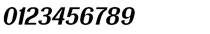 Gargenic Medium Oblique Font OTHER CHARS