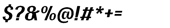 Gargenic Medium Oblique Font OTHER CHARS