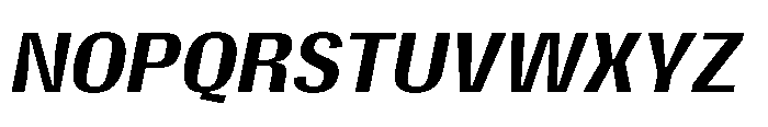 Gargenic Medium Oblique Font UPPERCASE