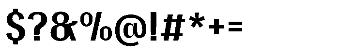 Gargenic Medium Font OTHER CHARS