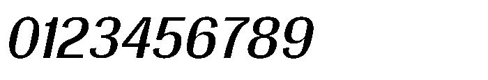 Gargenic Oblique Font OTHER CHARS