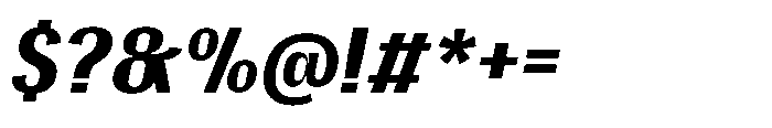 Gargenic Semi Bold Oblique Font OTHER CHARS