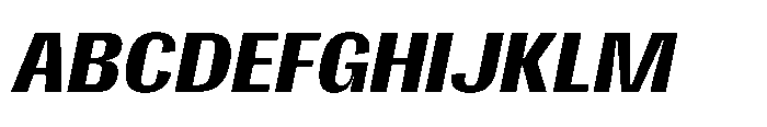 Gargenic Semi Bold Oblique Font UPPERCASE