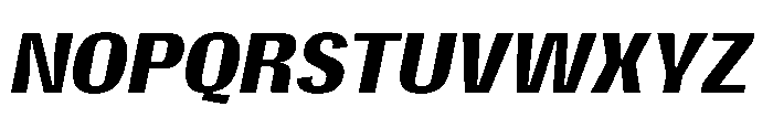 Gargenic Semi Bold Oblique Font UPPERCASE