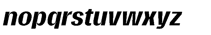 Gargenic Semi Bold Oblique Font LOWERCASE