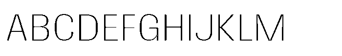 Gargenic Thin Font UPPERCASE
