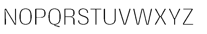 Gargenic Thin Font UPPERCASE