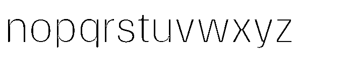 Gargenic Thin Font LOWERCASE