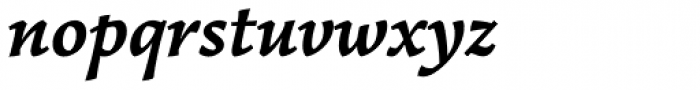 Garibaldi Bold Italic Font LOWERCASE