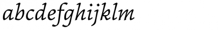 Garibaldi Italic Font LOWERCASE