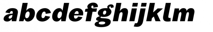 Garino Black Oblique Font LOWERCASE