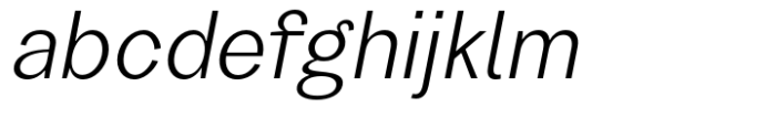 Garino Light Oblique Font LOWERCASE