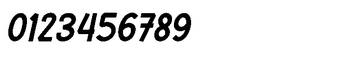 Garised Italic Font OTHER CHARS