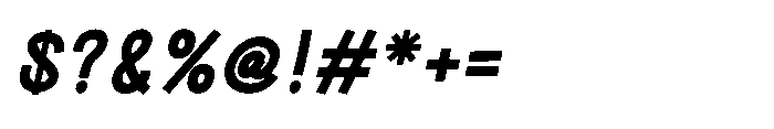 Garised Italic Font OTHER CHARS
