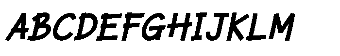Garised Italic Font UPPERCASE