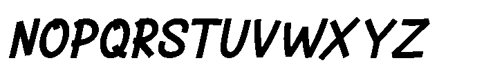Garised Italic Font UPPERCASE