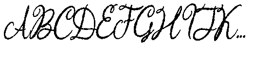 Garitha Complitten  Italic Conde Regular Font UPPERCASE