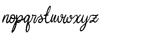 Garitha Complitten  Italic Conde Regular Font LOWERCASE