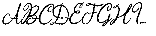 Garitha Complitten  Italic Regular Font UPPERCASE