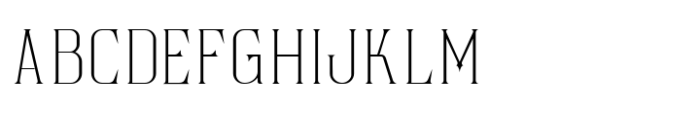 Garjita Thin Font UPPERCASE