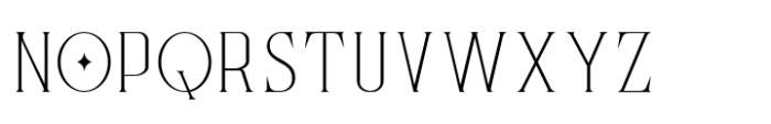 Garjita Thin Font UPPERCASE