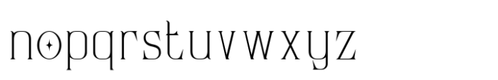 Garjita Thin Font LOWERCASE