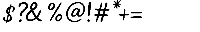 Garlic Shine Reguler Font OTHER CHARS