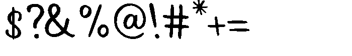 Garlic Shine Slant Font OTHER CHARS