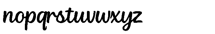 Garlic Shine Slant Font LOWERCASE