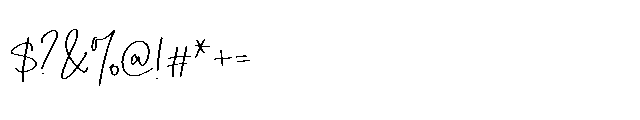 Garlone Signature Font OTHER CHARS