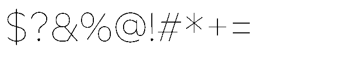 Garmit Classic Thin Font OTHER CHARS