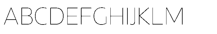 Garmit Classic Thin Font UPPERCASE
