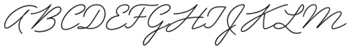 Garnet Script Font UPPERCASE