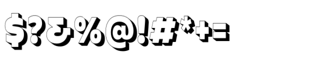 Garnison Extra Bold Shaded Font OTHER CHARS