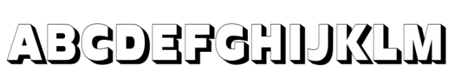 Garnison Extra Bold Shaded Font UPPERCASE