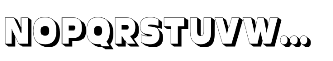 Garnison Extra Bold Shaded Font UPPERCASE
