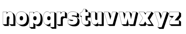 Garnison Extra Bold Shaded Font LOWERCASE