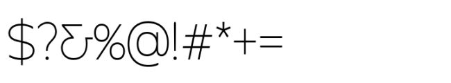 Garnison Extra Light Expanded Font OTHER CHARS