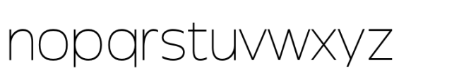 Garnison Extra Light Expanded Font LOWERCASE