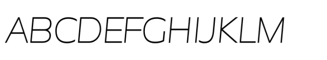 Garnison Extra Light Italic Expanded Font UPPERCASE