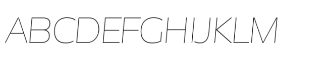 Garnison Hairline Italic Expanded Font UPPERCASE