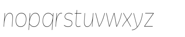 Garnison Hairline Italic Mono Font LOWERCASE