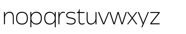 Garnison Light Expanded Font LOWERCASE