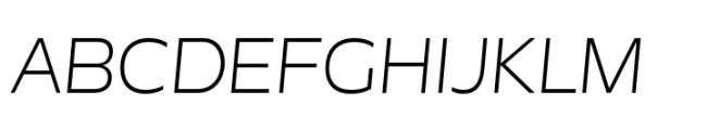 Garnison Light Italic Expanded Font UPPERCASE