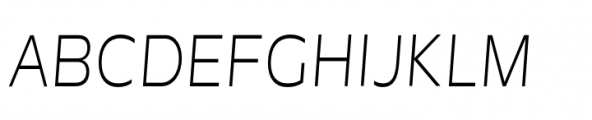 Garnison Light Italic Mono Font UPPERCASE