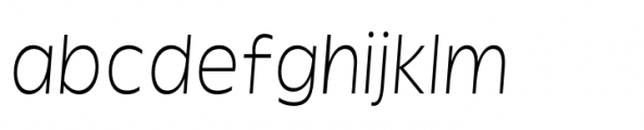 Garnison Light Italic Mono Font LOWERCASE