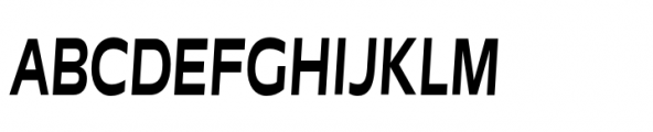 Garnison Medium Italic Condensed Font UPPERCASE